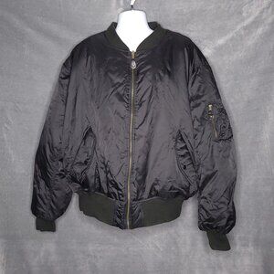 Knox Armory Special-Ops MA-1 Reversible Bomber Jacket 3XL Black & Orange Nylon